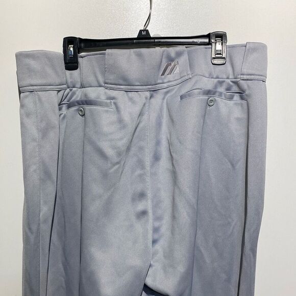 Mizuno Men's Gray Elastic Bottom Durable Performance Baseball Pants Size 2XL - Picture 11 of 11